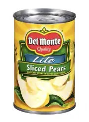 Del Monte Lite Sliced Bartlett Pears Extra Light Syrup15 oz Lot of 14 Cans NEW