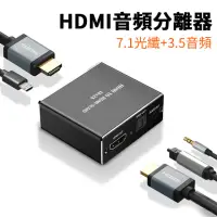 在飛比找momo購物網優惠-【Nil】4K*2K HDMI音頻分離器 7.1光纖+3.5