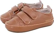 [SKEANIE] Tyler Trainers First/Pre Walker Sneakers in Tan | Genuine Leather Baby & Toddler Trainers
