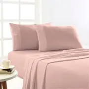 Park Avenue 175 GSM Egyptian Cotton Flannelette Sheet Set Rose