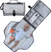 Suessie Portable Nappy Changing Mat - Waterproof Baby Change Pad for Travel (Swe