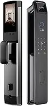 3D Facial Recognition App WiFi Password Fingerprint Card Portable Visual Doorbell Monitoring Camera Electronic Door Lock(22 240 6068 Battery)