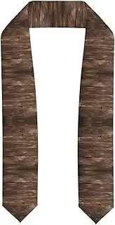 [VPPUR] Rustic Old Barn Wood Print Unisex Adult Graduation Stole Class Of 2024 Shawl Stole Class Celebrations Events