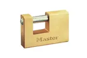 Master Lock Rectangular Solid Brass Body Shutter Padlocks (Multi Colour) (76mm)