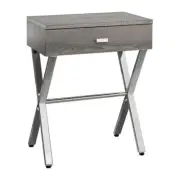 Accent Table Side End Nightstand Lamp Living Room Bedroom Metal Brown