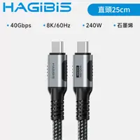 在飛比找PChome24h購物優惠-HAGiBiS海備思 USB4 Type-C 公對公 8K 