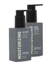 Metro Man 100ml Moisturizing Shave Lotion & Face Wash Bundle