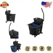 Commercial Grade Omnifit Mop Bucket with Soiled Water Insert & Ergonomic Handle