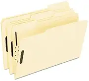 Fastener Folders, 2 Fasteners, 1/3 Cut Tabs, Legal, Manila, 50/Box FM313 - 1 Each
