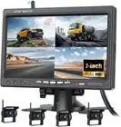 1080P Wireless RV Backup Camera System,7 Inch Reverse Camera Monitor for 4 Chann