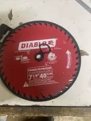 DIABLO ~ 7-1/4 in. x 40-Tooth Finish Circular Saw Blade D0740R