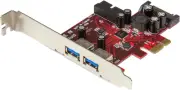 4 Port PCI Express USB 3.0 Card - 2 External & 2 Internal - SATA Power - UASP S