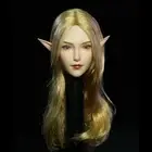 1/6 Female Elf Girl Gold Hair Head Sculpt Fit 12" TBLeague Pale Body Figures