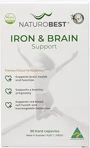 NATUROBEST Iron and Brain Support | 30 Capsules