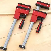 2 Packs 16 Inch Heavy-duty Parallel F Clamps Bar Clamps 95mm Throat Depth 700KG Clamping Force for Woodworking and Metal