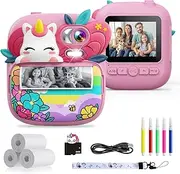 TIATUA Kids Camera Instant Print, Camera for Kids, Toddler Camera Toys for Children Ages 3-14, Digital Camera for Girls 4 5 6 7 8 9 10 11 12 13 Years Old (Pink)