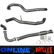 3"INCH FULL EXHAUST SUITS GU 4.2L NISSAN TD LEAF SPRING PATROL WITH PIPE SILVER (for: Nissan)