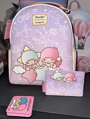 Loungefly Sanrio Little Twin Stars Constellation Mini Backpack & Cardholder NWT