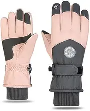 [xioaue] Ski Gloves Winter Gloves for Women Snowboard Mittens Touchscreen Gloves Snowmobile Motor Waterproof Thermal Snow Gloves
