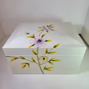The Eloise Floral Design Jewelry Box w/Cremation Urn 10" x 8" x 6"