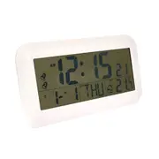 [Checkmate] Jumbo LCD Calendar Wall Clock (White)