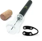 Wine Cork Remover, Aluminum Alloy Body, Air Pressure Pump Opener, Corkscrew, Bottle Opener, with Foil Cutter, Cork Out Tool