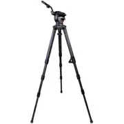 New Cartoni Focus 10 Fluid Head with Stabilo Tripod Legs (100mm), MFR #KF10-3CS
