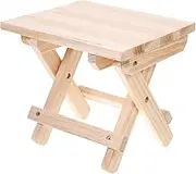 TOKIDNY Practical Wooden Stool Lightweight Portable Anti-Slip Home Stool Multi-Purpose