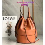 LOEWE 羅意威 BALLOON SMALL 小號 中號 全皮革 焦糖色 水桶包 手提包 單肩包 斜挎包