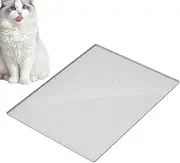 Cat Liter Mat | Silicone Cat Litter Box Pad Waterproof - Washable Folding Scratch Proof Rug, Indoor Outdoor Home Decoration for Small Medium Large Breeds