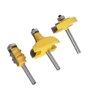 3pcs 1/4" Shank Picture Frame/Molding Router Bits set
