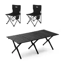 在飛比找樂天市場購物網優惠-E.C outdoor 戶外露營折疊輕量桌椅三件組-贈收納袋