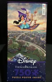 DISNEY THOMAS KINKADE ALADDIN 750 PCS PUZZLE SIZE 24X18”