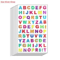 在飛比找蝦皮購物優惠-10 Sheets Glitter Alphabet Let