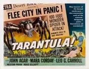 Tarantula! poster lower John Agar Mara Corday on 1955 Old Movie Photo