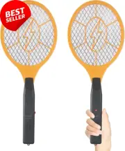 Electric Fly Swatter, Handheld Bug Zapper, Mosquito & Fly Racket, 2-Pack