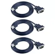 USB To RS232 DB9pin Serial Conversion Cable Plated Connectors Fast Data Tranfer