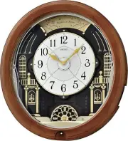 Seiko Melodies in Motion Wall Clock, Midnight Royale Seiko QXM383