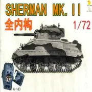 3D Printed 1/72 UK Sherman MK.II Medium Tank Full Internal Unpainted Model Kit