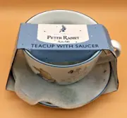 BEATRIX POTTER The World of Peter Rabbit Easter Tea Cup & Saucer Gift Set NEW