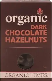 Organic Times Dark Chocolate Hazelnuts 150g