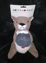*NEW* Patchwork Pet Merle the Squirrel 15' Grunt/Squeaking Plush Toy For Dogs