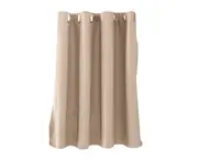 Solid Color Window Curtain Living Room Kitchen Light Blocking Drapes Home Decor-Beige