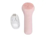 Electric Face Cleansing Brush Vibration Heating Waterproof Silicone Facial Deep Cleansing Brush