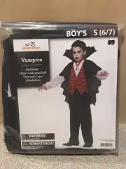 Way to Celebrate Boys Vampire Costume Size Small (6/7) - New