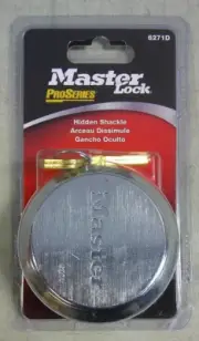 Master Lock 6271D ProSeries Hidden Shackle Padlock w/2 Keys - NEW