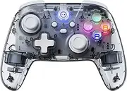MOMEN 2.4G PC Gaming Controller Wireless with Hall Effect Joysticks & Triggers, PC Game Controller for Windows/Android/Steam Deck/iPhone/Switch, Bluetooth Gamepad with 8 RGB Colors/Turbo/programmable