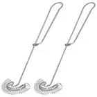 2 Pieces Whisk Egg Small Whisk Whipper Stainless Steel Egg Whisk Flat Sp Co Z6J8