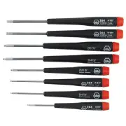 Wiha 26490 Precision Ball End Hex Inch Driver 8 Piece Set