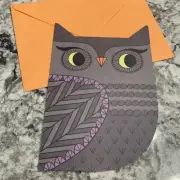 Halloween Hope It’s A Hoot Granddaughter Niece 5”x7” Hallmark Greeting Card